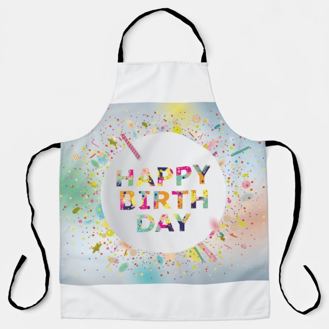 Tablier Joyeux anniversaire (Recto)