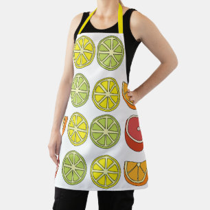Tablier Joyeux Anniversaire Chef Coloré aux Fruits Citriqu