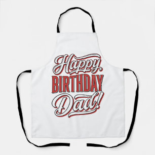 Tablier Joyeux Anniversaire Papa Conception de T-shirt de