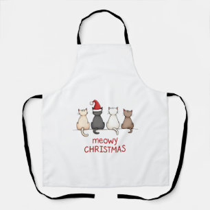 Tablier Joyeux Catmas Chat Noël Mignon Chatons Chats Père