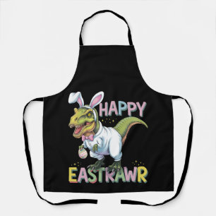 Tablier Joyeux Eastrawr T Rex Pâques Dinosaure Lapin Œuf