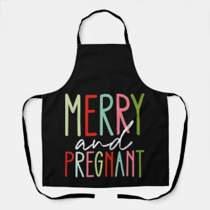 Tablier Joyeux et grossesse mère Noël