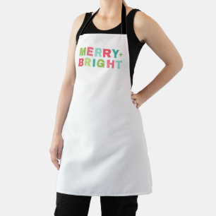 Tablier Joyeux et lumineux Noël moderne coloré