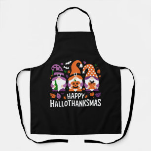 Tablier Joyeux Hallothanksmas Amoureux des Gnomes Joyeux N