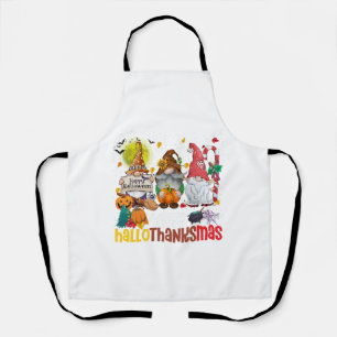 Tablier Joyeux Hallothanksmas Halloween Thanksgiving