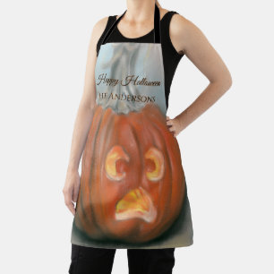 Tablier Joyeux Halloween hurlant Citrouille Jack-o'-lanter