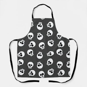 Tablier Joyeux Halloween mignon Motif crâne