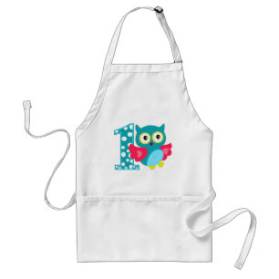 Tablier Joyeux hibou pour le premier anniversaire