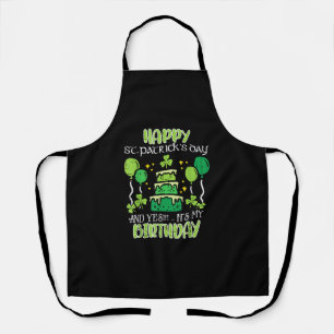 Tablier Joyeux Jour de la Saint Patrick Anniversaire Anniv