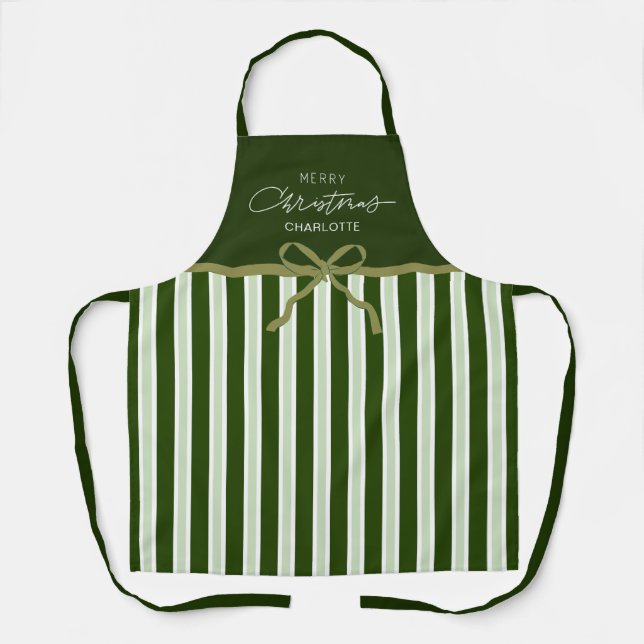 Tablier Joyeux Joyeux Noël Joyeux Noël Panier (Recto)