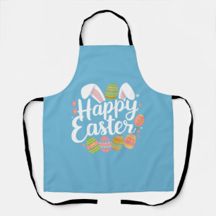 Tablier Joyeux Lapin de Pâques Vacances de Lapin d'Œuf