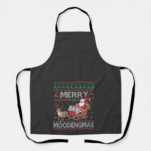Tablier Joyeux MooDengmas Moo Deng Noël Père Noël Hippo