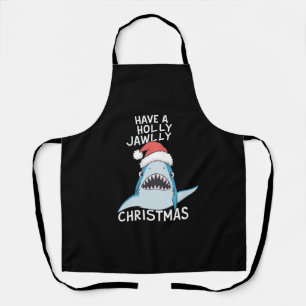 Tablier Joyeux Noël à mâchoire sainte Film Sarcastic Jaws 