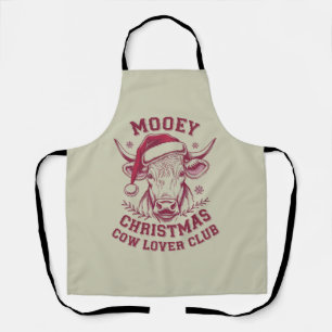 Tablier Joyeux Noël Club de l'Amant de Vache Occidental Xm