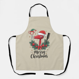 Tablier Joyeux Noël coiffeur coiffeur Xmas coiffure