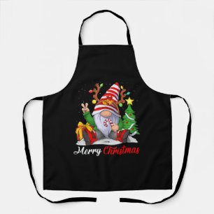 Tablier Joyeux Noël Gnomes Noël de famille