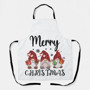 Tablier Joyeux Noël Gnomies Gnomes de Noël 