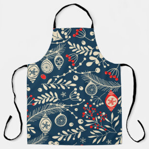 Tablier Joyeux Noël, Joyeux Nouvel An sans couture motif w