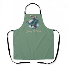 Joyeux Noël Ornament Apron - Festive Holiday