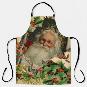 Tablier Joyeux Noël Père Noël classique antique