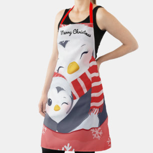 Tablier Joyeux Noël Pingouins