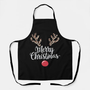 Tablier Joyeux Noël Reindeer Noël Famille Cadeau