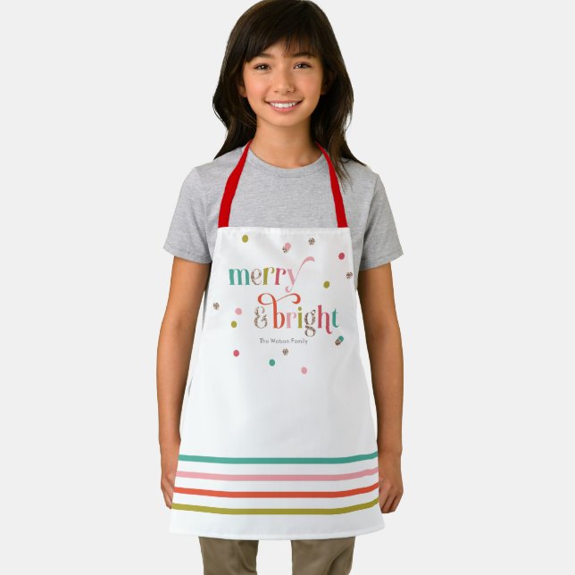 Tablier Joyeux Noël saison de Noël Apron (Insitu)