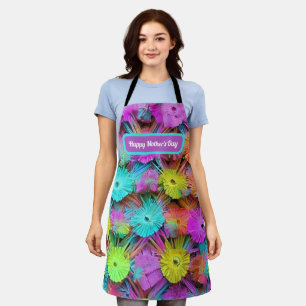 Tablier Joyeux ornement coloré du jour de la mère personna