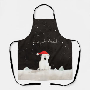Tablier Joyeux Ours Polaire De Noël !