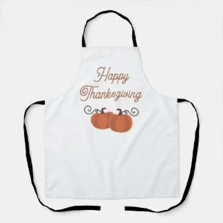 Tablier Joyeux Thanksgiving Citrouille Automne