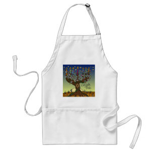 Tablier Judaica L'shanah Tovah Arbre de vie Dons Vêtements