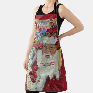 Tablier Jumbo Classic Santa Nom personnalisé et citation