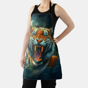 Tablier Jungle au clair de lune de tigres