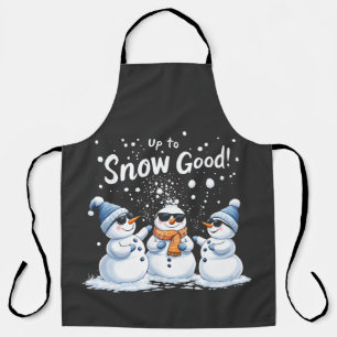 Tablier Jusqu'à la neige bon drôle neige Noël Snowman