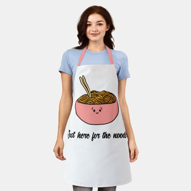 Tablier Juste ici pour les Noods... (Porté)