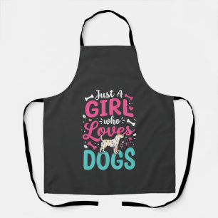 Tablier Juste Une Fille Qui Aime Les Chiens