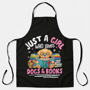 Tablier Juste Une Fille Qui Aime Les Chiens Et La Lecture
