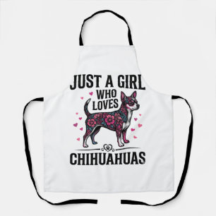 Tablier Juste Une Fille Qui Aime Les Chihuahuas Design De 