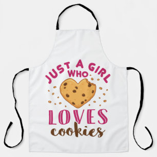 Tablier Juste une fille qui aime les cookies