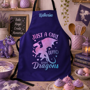 Tablier Juste Une Fille Qui Aime Les Dragons - Nom Fantast
