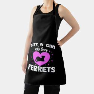 Tablier Juste Une Fille Qui Aime Les Ferrets Mignonnes Des