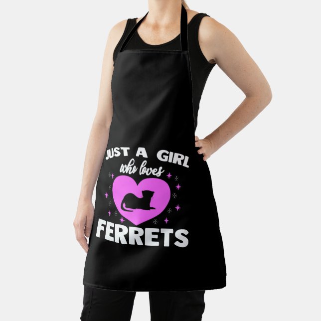 Tablier Juste Une Fille Qui Aime Les Ferrets Mignonnes Des (Insitu)