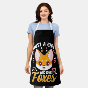 Tablier Juste une fille qui aime les renards Enfants Fille