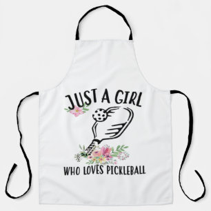 Tablier Juste une fille qui aime Pickleball
