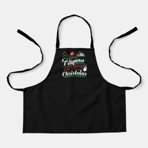 Tablier Juste une Philippine qui aime Noël