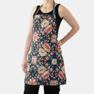 Tablier Kaleidoscope Floral Moderne Symétrique