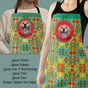Tablier Kaleidoscope Personnalisé Animal Photo Chien Maman