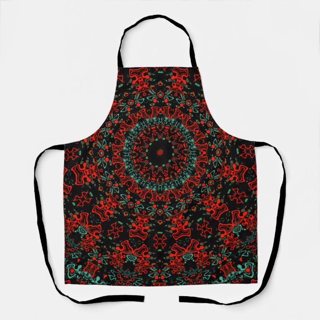 Tablier Kaliedoscope marocain géométrique de style ornemen (Recto)