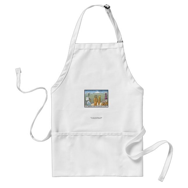 Tablier Katmandu et Dogmandu Caricature Funny Apron (Devant)