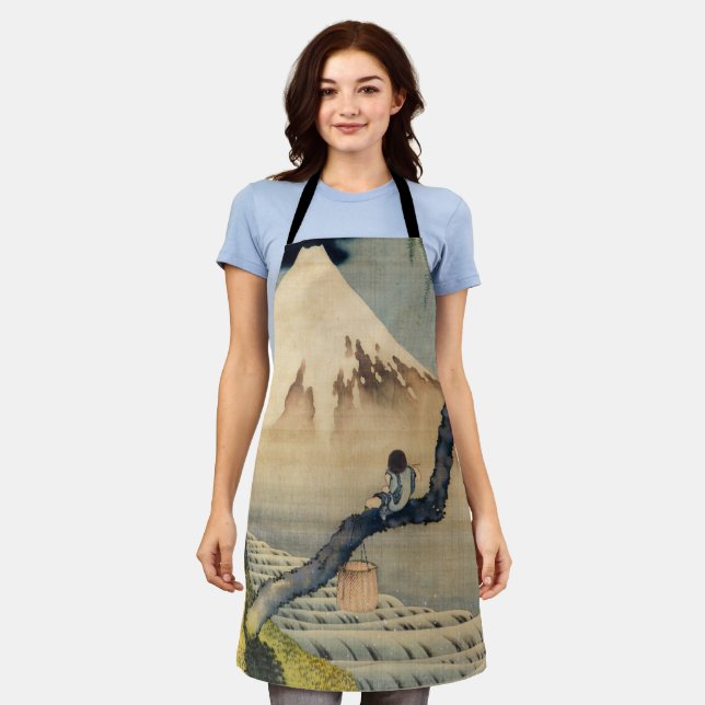 Tablier Katsushika Hokusai - Garçon regardant le Mont Fuji (Porté)